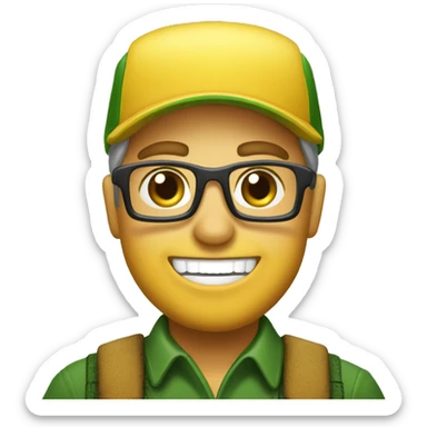 Harvester john deer sticker