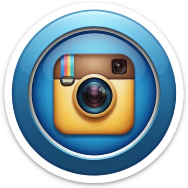 Check verificado de cuenta de Instagram redondo  sticker