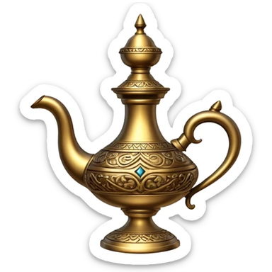 Aladdin's lamp sticker