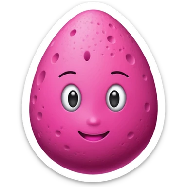 Magenta beauty blender sticker