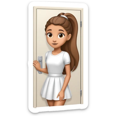 Ariana Grande closing the door sticker