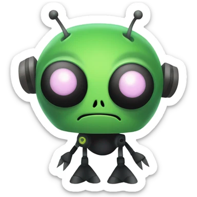 Invader zim Gir sticker