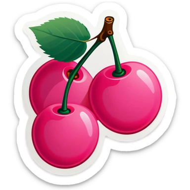 Pink cherry’s  sticker