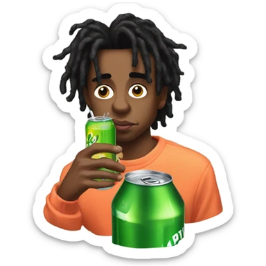 Playboi carti sipping sprite sticker