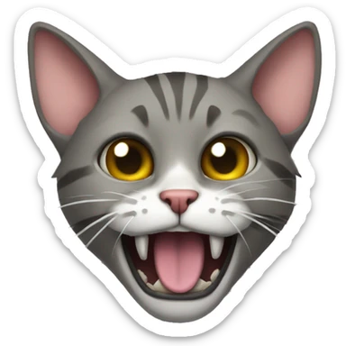 Freaky ahh cat sticker