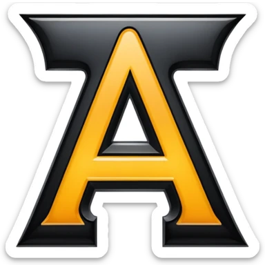 Create a suppercool  letter “A” font for discord emoji nitro sticker