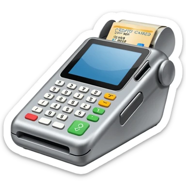 Máquina de passar cartão de crédito point 2025 sticker