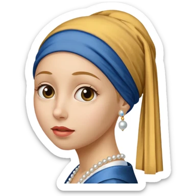 Girl with a Pearl Earring  sticker