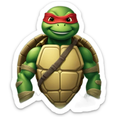 Ninja turtle red sticker