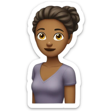 fille qui dabe sticker