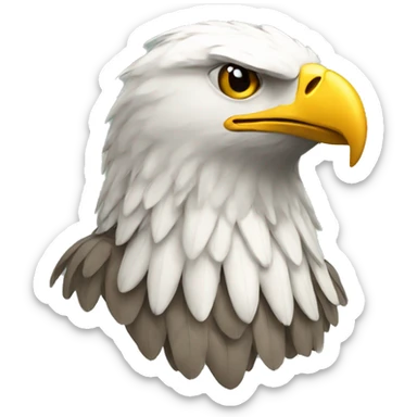 eagle with a laurel wreath underneath sticker