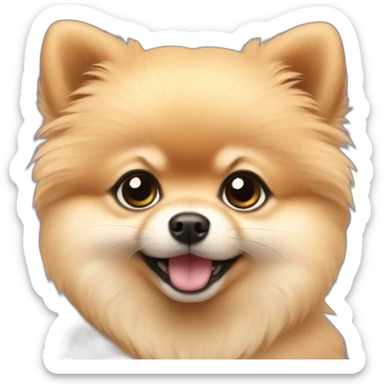 Pomeranian baby sticker