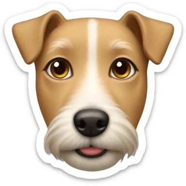 Tan terrier mix sticker