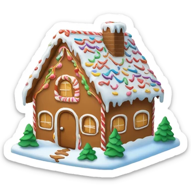 gingerbread house sticker