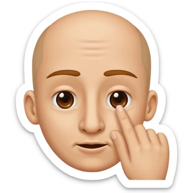 Two fingers in the nose sticker