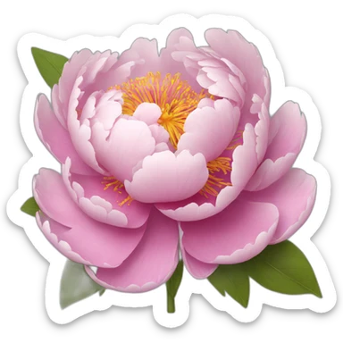 Peony sticker