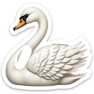 Swan emoji sticker