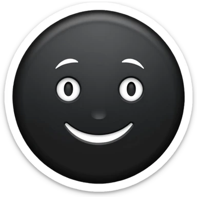 Black Circle with MB written on it sticker