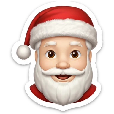 santa claus con brackets sticker
