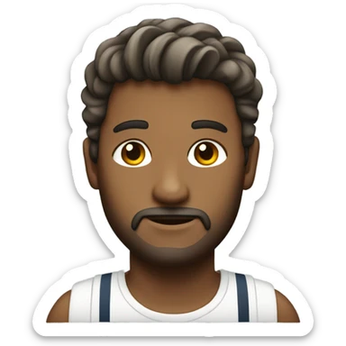 Handsom Man on a yacht  sticker