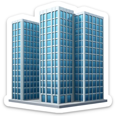 high-rise building sticker