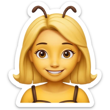 maya de bij met make up sticker