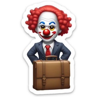 Clown president of the usa sticker