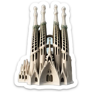 Sagrada familia glass sticker