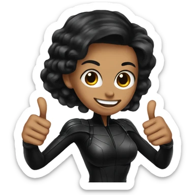 Black Widow thumbs up  sticker