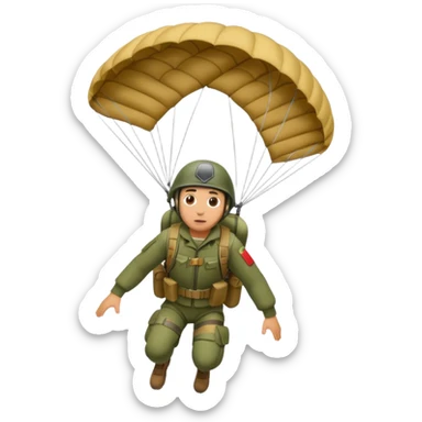 parachuting out of military aircraft sticker