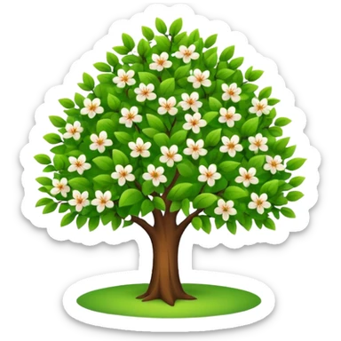 spring tree sticker