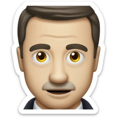 President Zelensky in the image of a vampire sticker