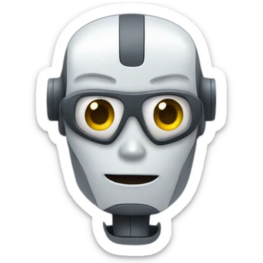 robot news reporter sticker