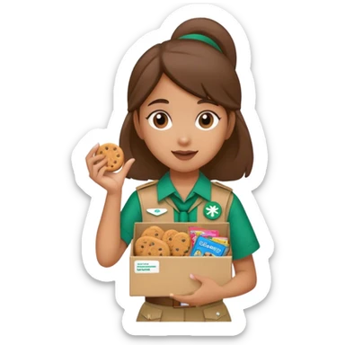 Girl scout cookie sticker