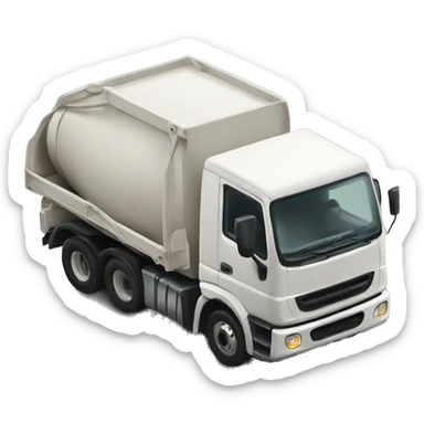 Truck with a scoop sticker