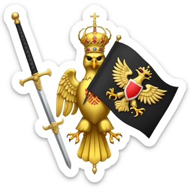 Do an Emoji of the Byzantine Empire flag sticker