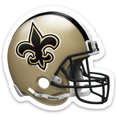 New Orleans saints helmet sticker