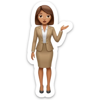 LAdy Boss, different pose, full body sticker