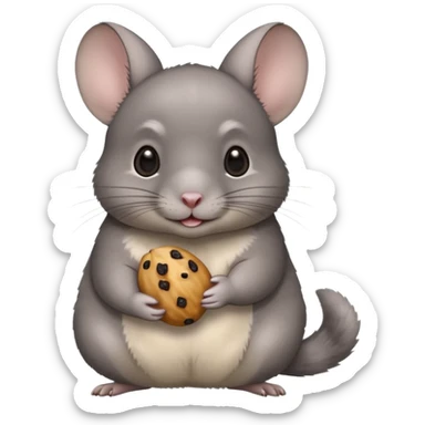 Chinchilla with raisin sticker