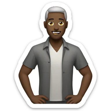 humanoid work with mac sticker