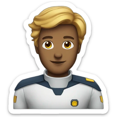 spaceship captain sticker