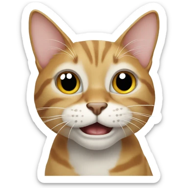 goofy ahh cat sticker