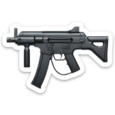 Simple mp5 no stock no scope sticker