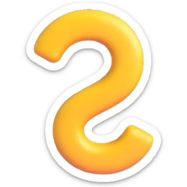 a question mark centered within a thick 3D ring, cheerful and clear, 3D emoji style, no text sticker