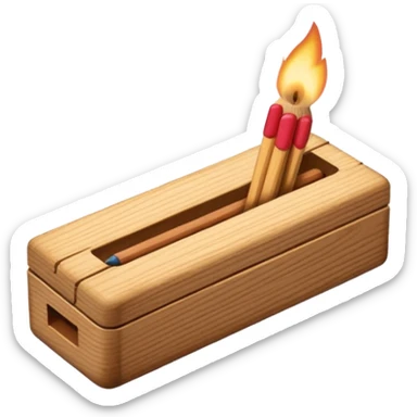matchstick box sticker