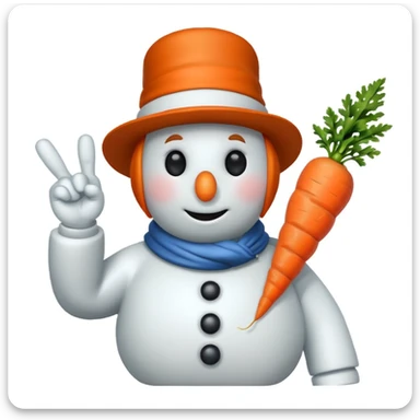 snowman scientist flipping me off sticker