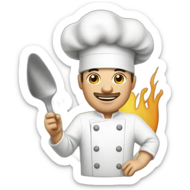 chef cooking iphone sticker
