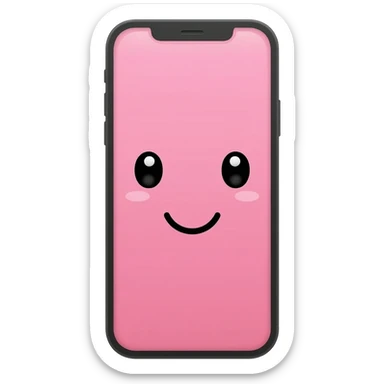 iPhone pink kawaii sticker