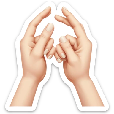 two hands gesturing a strangle motion with no person included  sticker