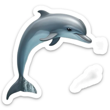 dolphin sea  waves greece sticker